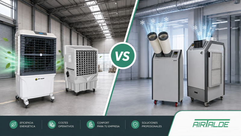 Climatizador evaporativo vs aire acondicionado: diferencias y cuál elegir para tu empresa