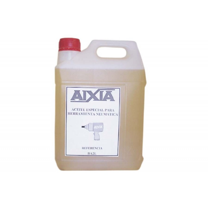 Aceite para la lubricacin de herramienta neumtica. Se usa en los lubricadores de aire comprimido. Recipiente de 2 litros.