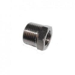 Racor reducción rosca cónica 3/8 macho 1/8 hembra.