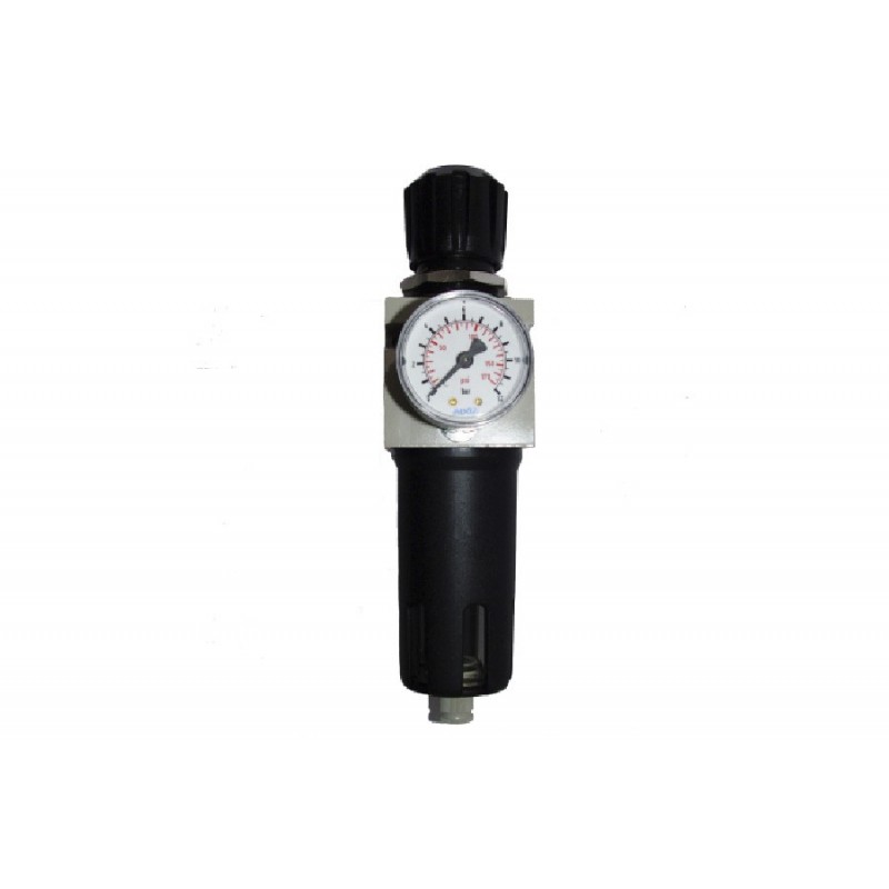 Filtro regulador de aire comprimido con rosca de 3/8 con manómetro